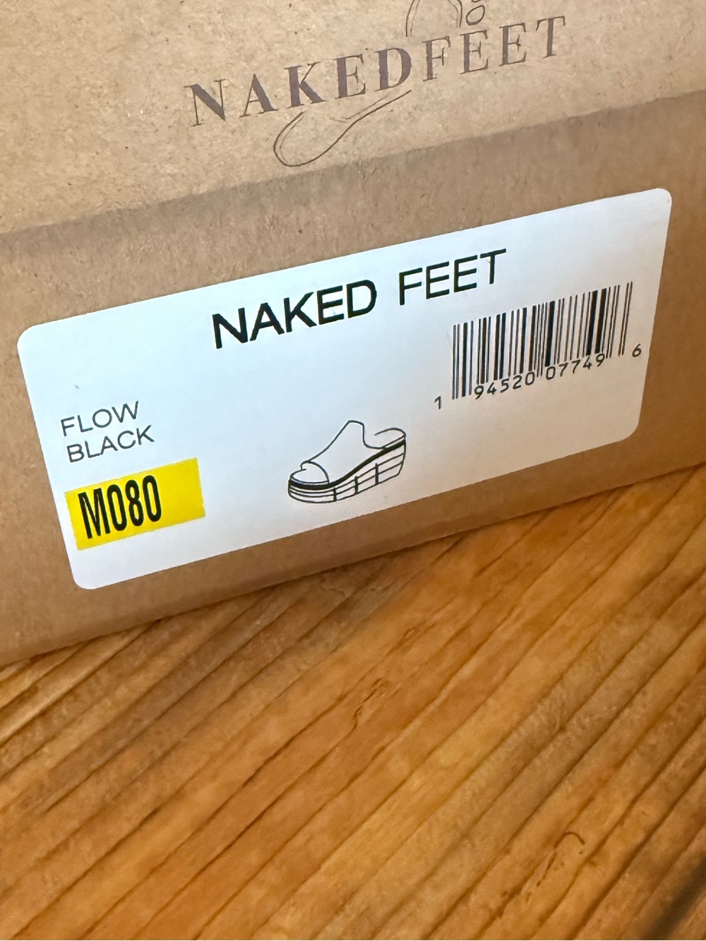 NAKED FEET - FLOW in BLACK Heeled Sandals - Picture 2 of 10